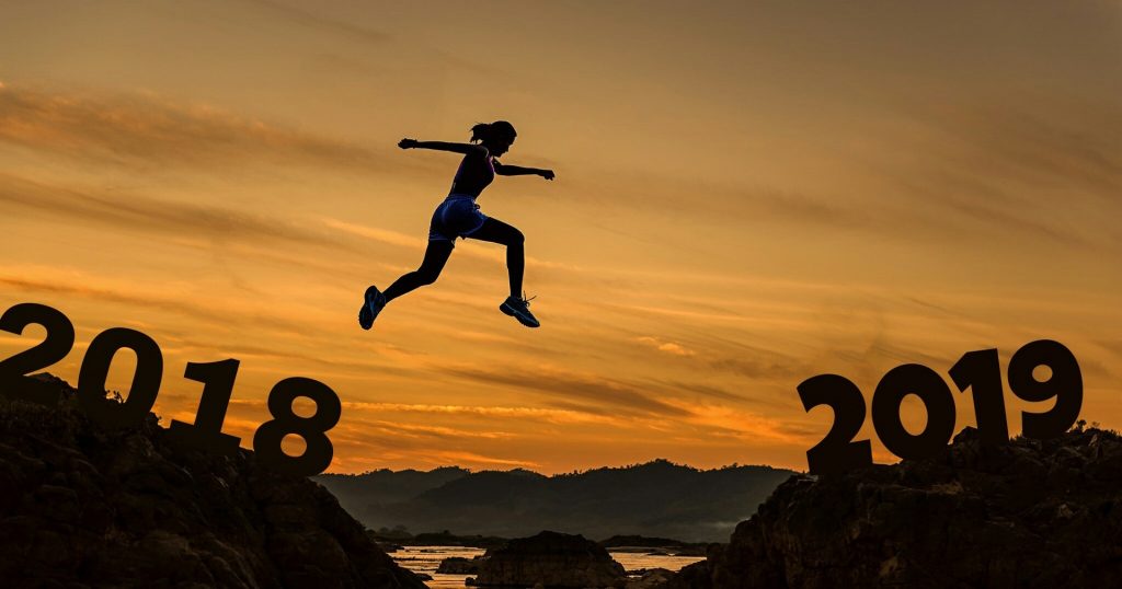 Person jumping over a large gap.